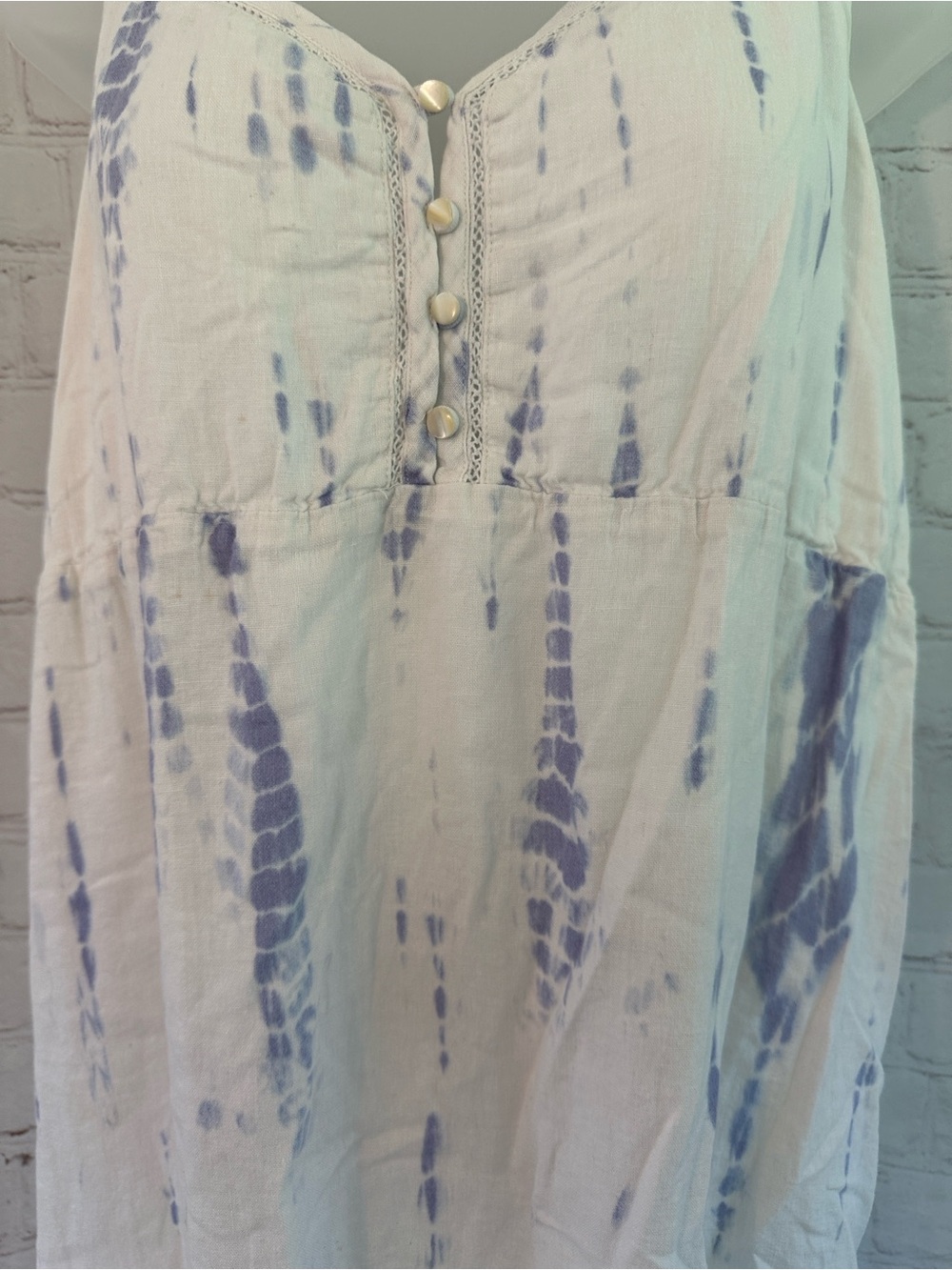 Rails Delilah Cloud Tie-Dye Midi Sundress linen blend size M - Picture 5 of 10